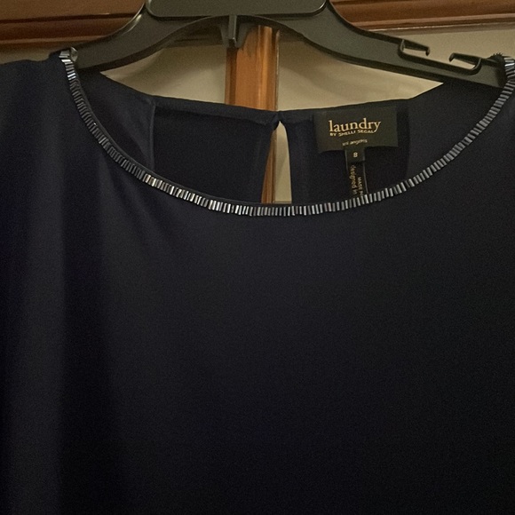 Navy blue evening gown - Picture 3 of 4